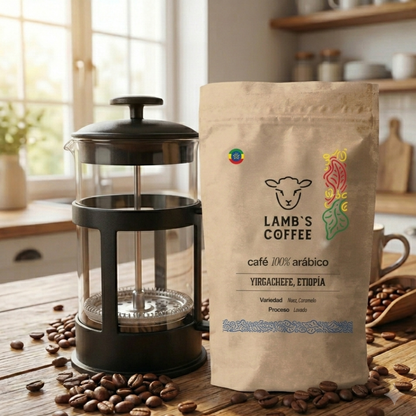 Pack Prensa Francesa + Café de Especialidad Etiopia