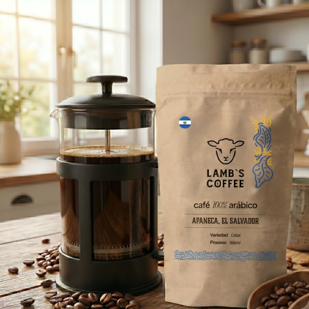 Pack prensa francesa+ Café de Especialidad El Salvador